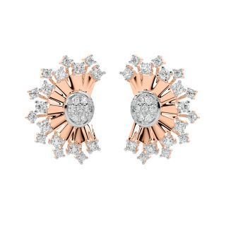 Harper Round Diamond Stud Earrings